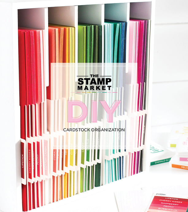 DIY CARDSTOCK ORGANIZATION