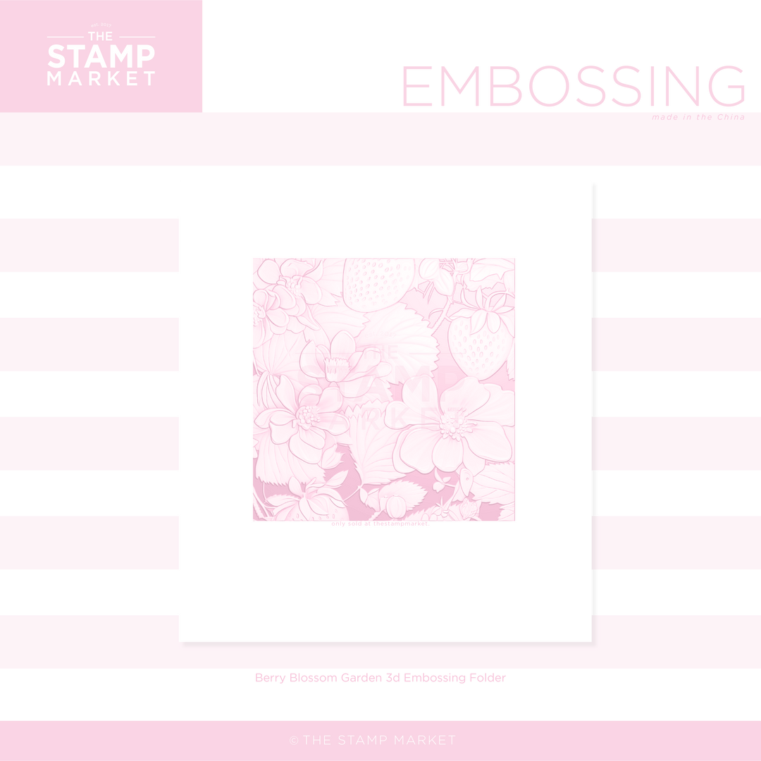 BERRY BLOSSOM GARDEN EMBOSSING FOLDER