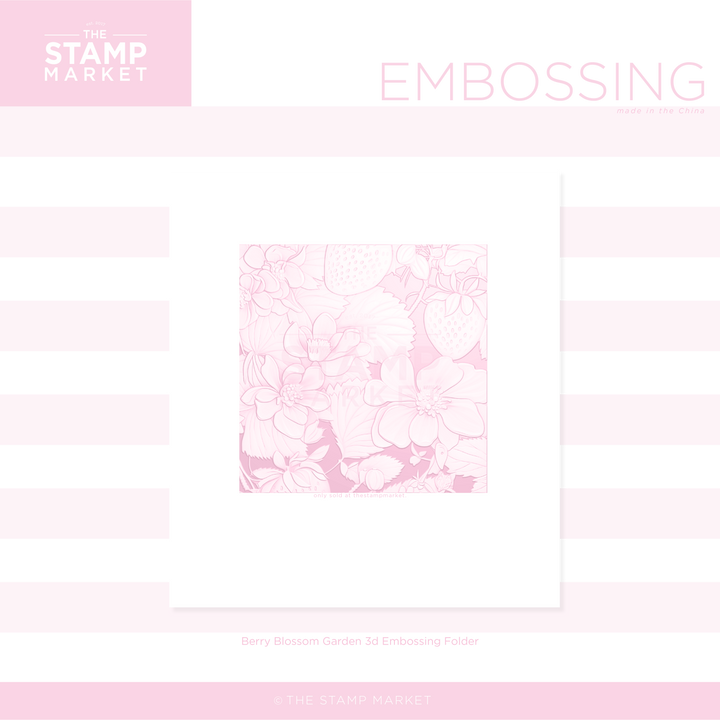 BERRY BLOSSOM GARDEN EMBOSSING FOLDER
