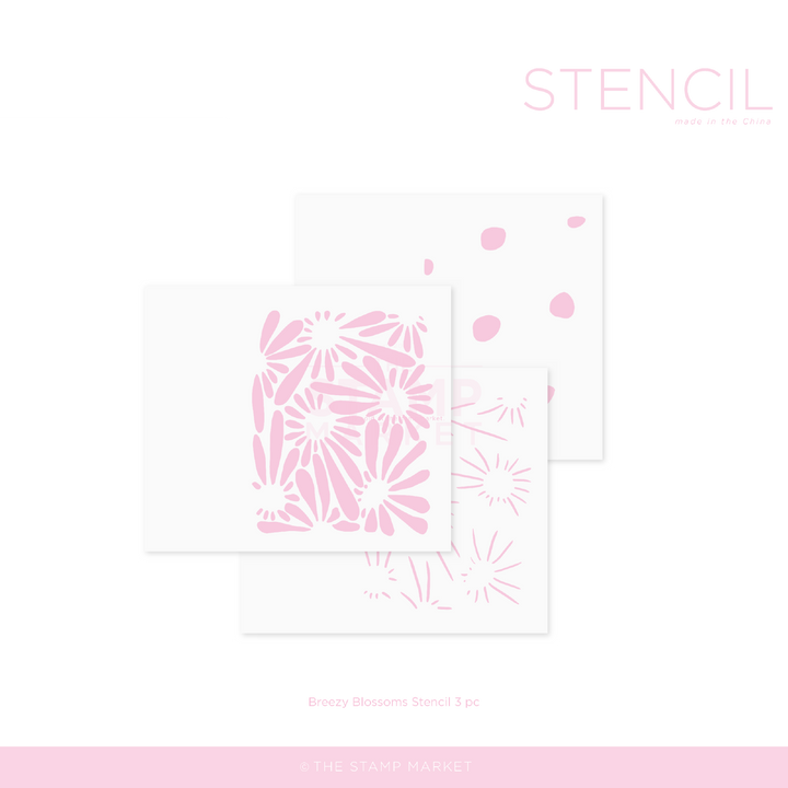 BREEZY BLOSSOMS STENCIL