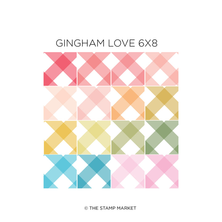 GINGHAM LOVE 6X8 PATTERN PAPER