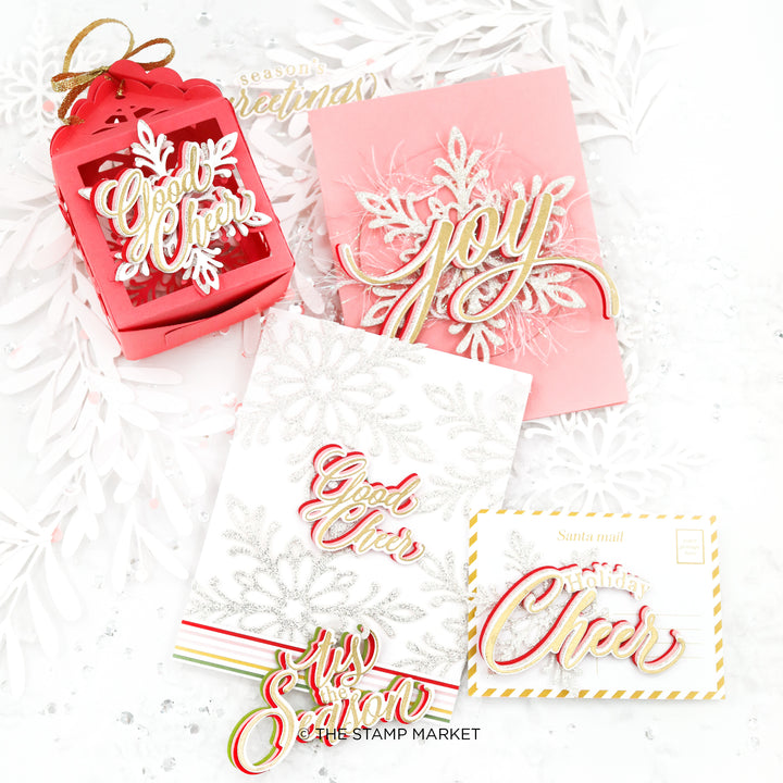 GOOD CHEER GREETINGS STAMP SET