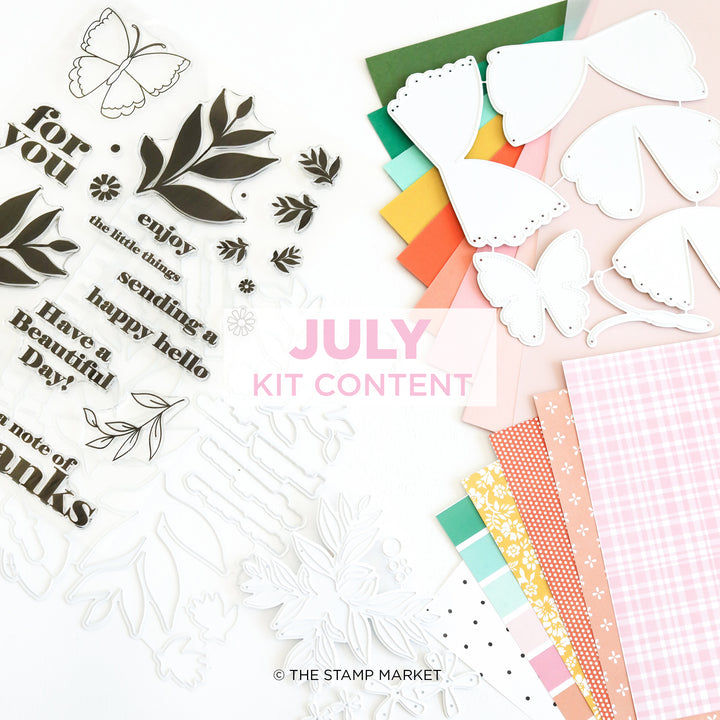 FLUTTERING FLORA JULY DELUXE KIT