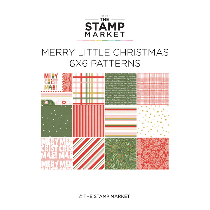 MERRY LITTLE CHRISTMAS 6X6 PATTERN PAPER