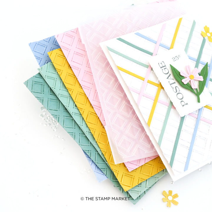 PICNIC PLAID EMBOSSING FOLDER