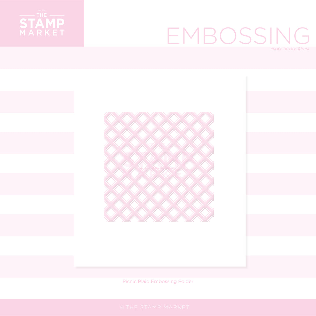 PICNIC PLAID EMBOSSING FOLDER
