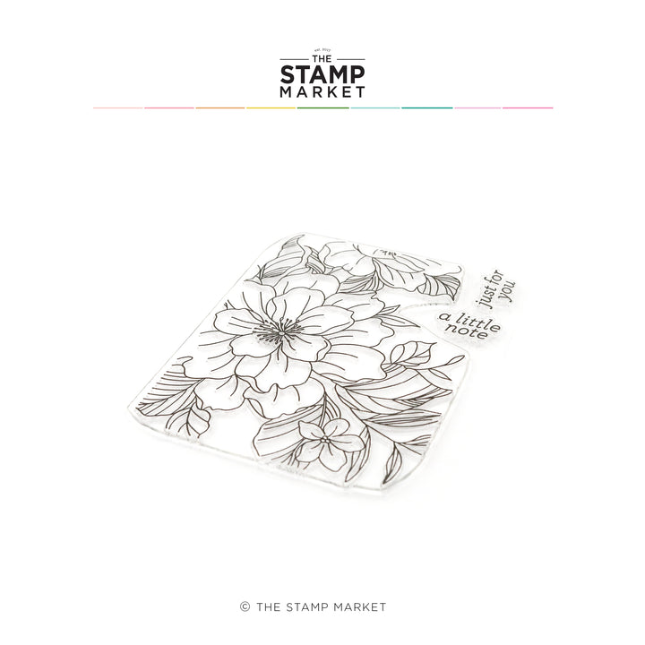 FLORAL NOTE STAMP