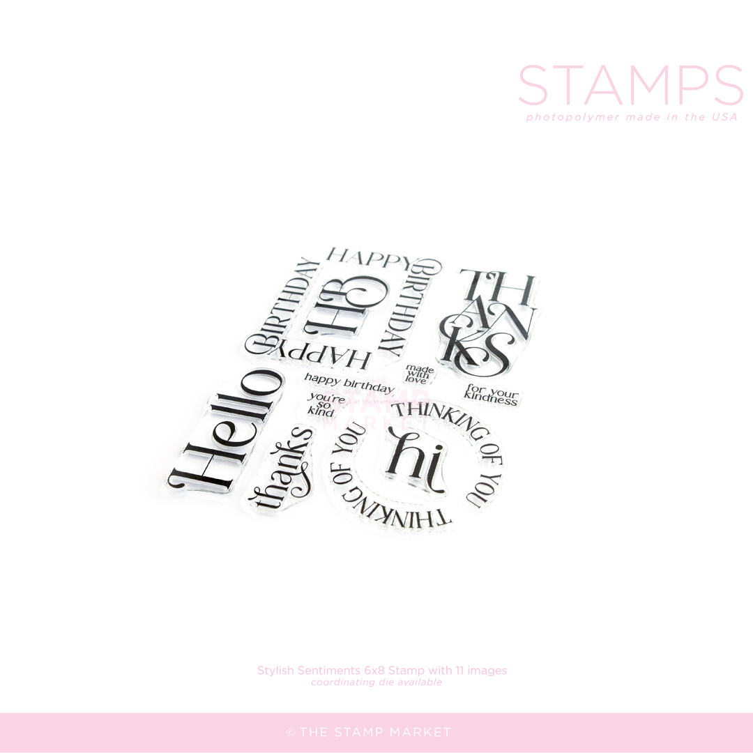 STYLISH SENTIMENTS STAMP