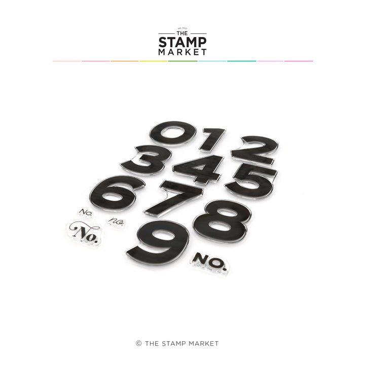 CLAPPERBOARD NUMBERS STAMP