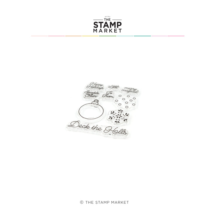 MERRY LITTLE ORNAMENT STAMP
