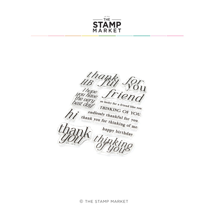 FRIENDLY THOUGHTS STAMP