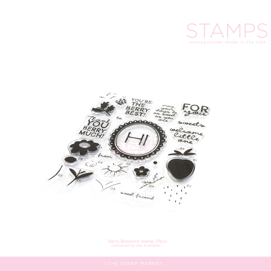 BERRY BLOSSOM HELLOS STAMP