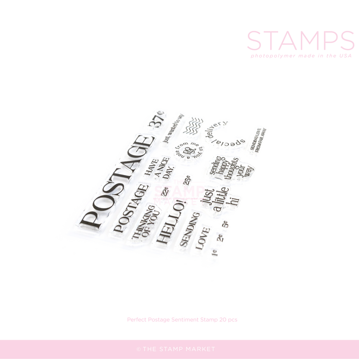 PERFECT POSTAGE SENTIMENTS STAMP
