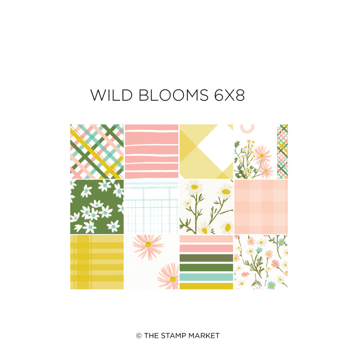 WILD BLOOMS 6X8 PATTERNED PAPER