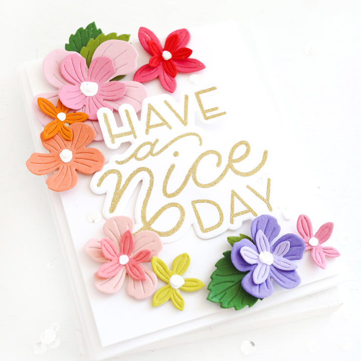 HAVE A NICE DAY BLOOMS STAMP