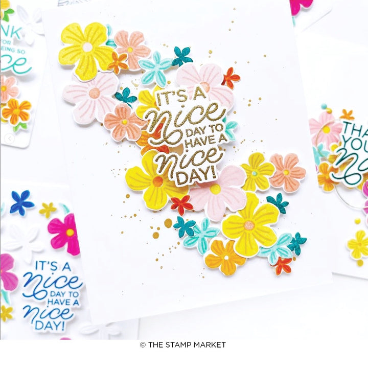 HAVE A NICE DAY BLOOMS STAMP