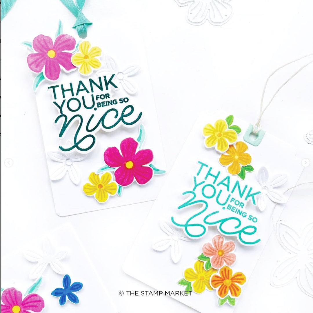 HAVE A NICE DAY BLOOMS STAMP