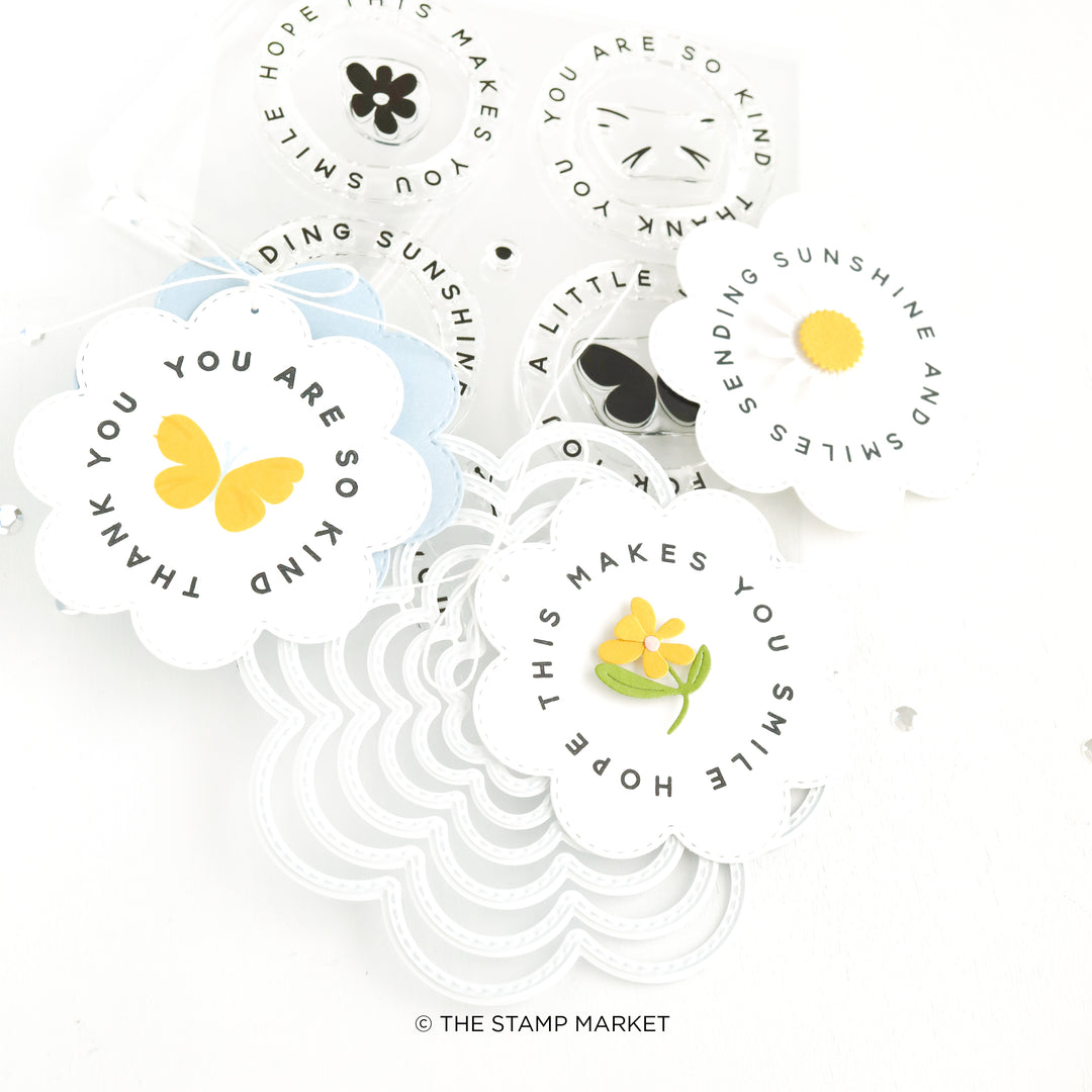 SIMPLE CIRCLE SENTIMENTS STAMP