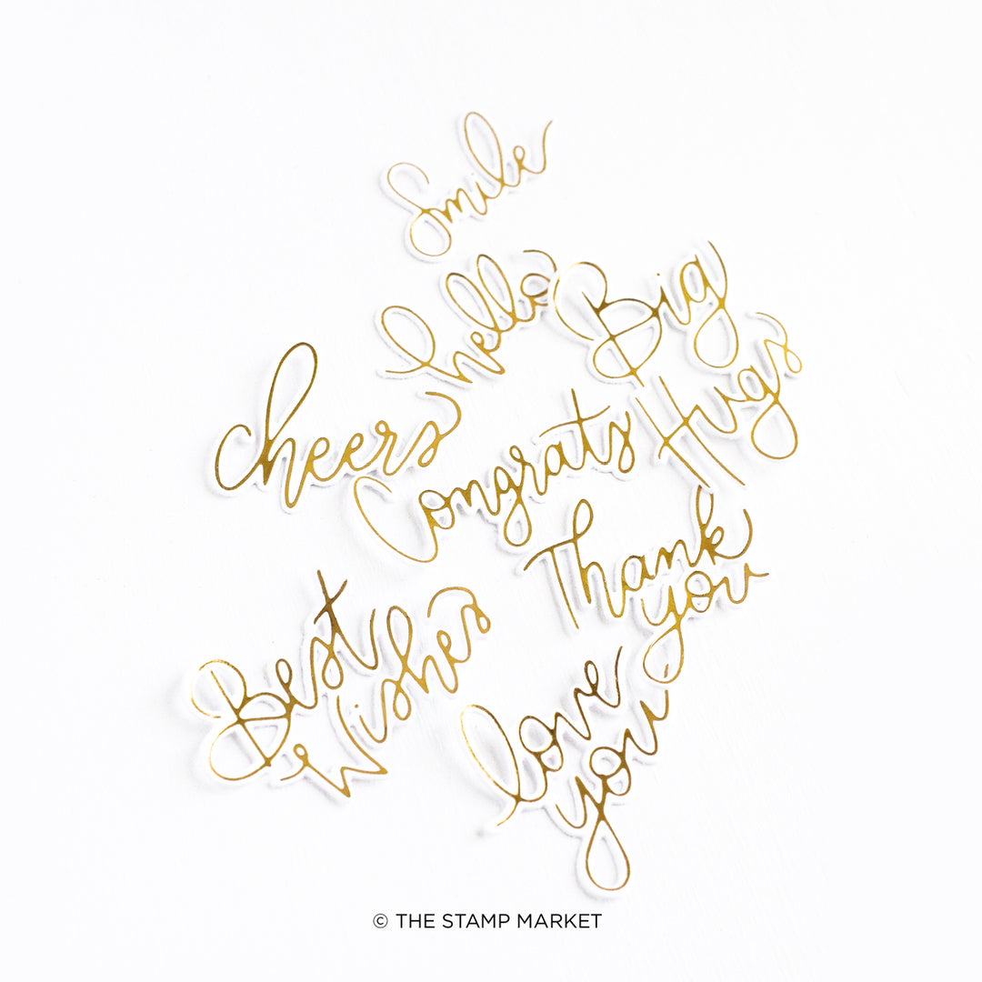 BEST WISHES FOIL PLATES