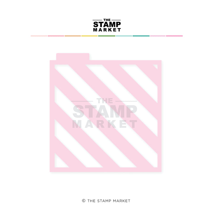 Diagonal Stripe CHUNKY STENCIL