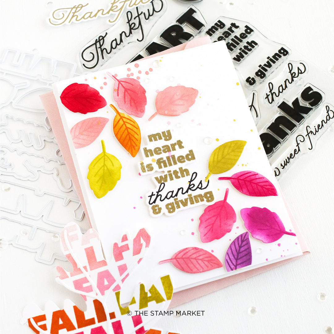 FILLED WITH THANKS STAMP