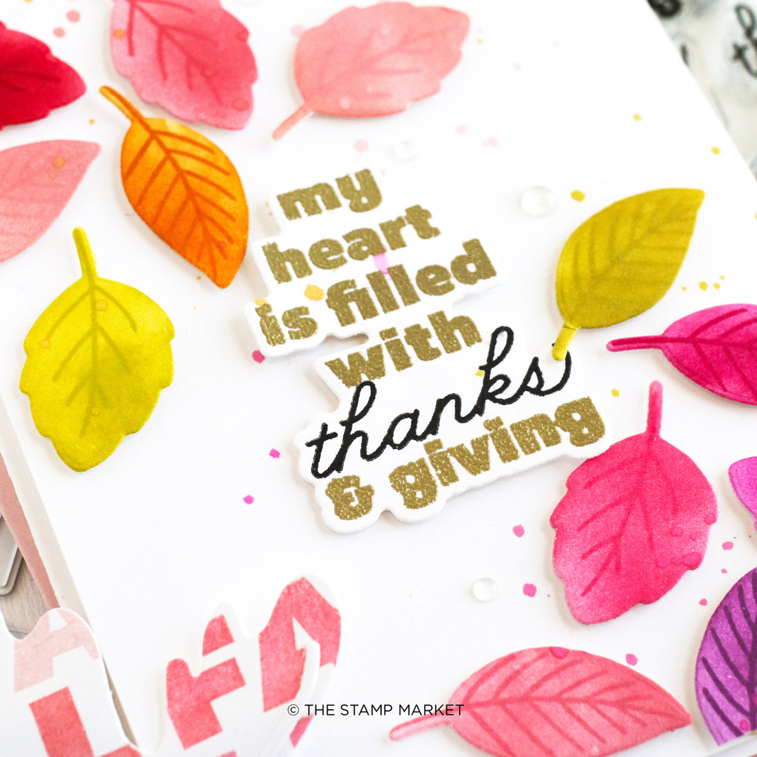 FILLED WITH THANKS STAMP