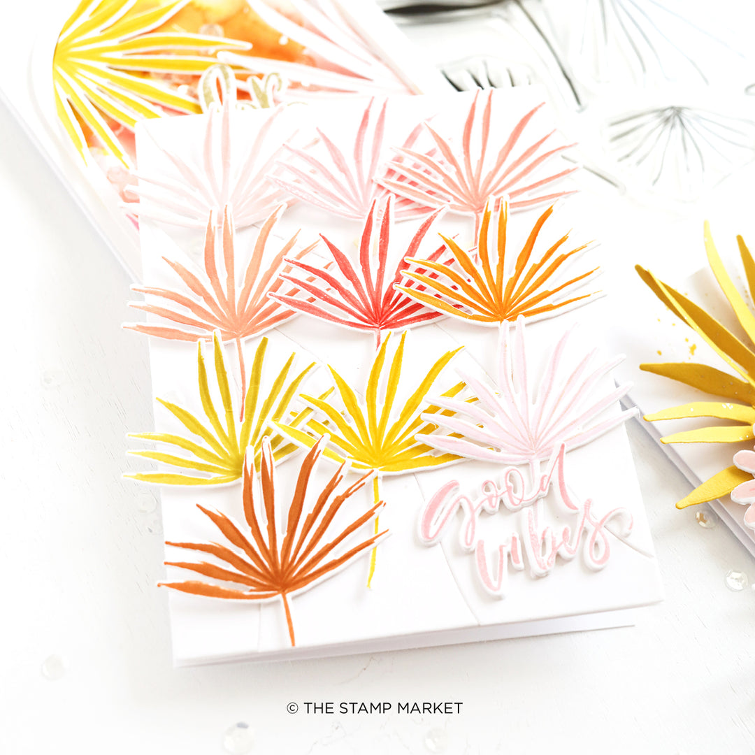 PALM LEAVES STAMP SET