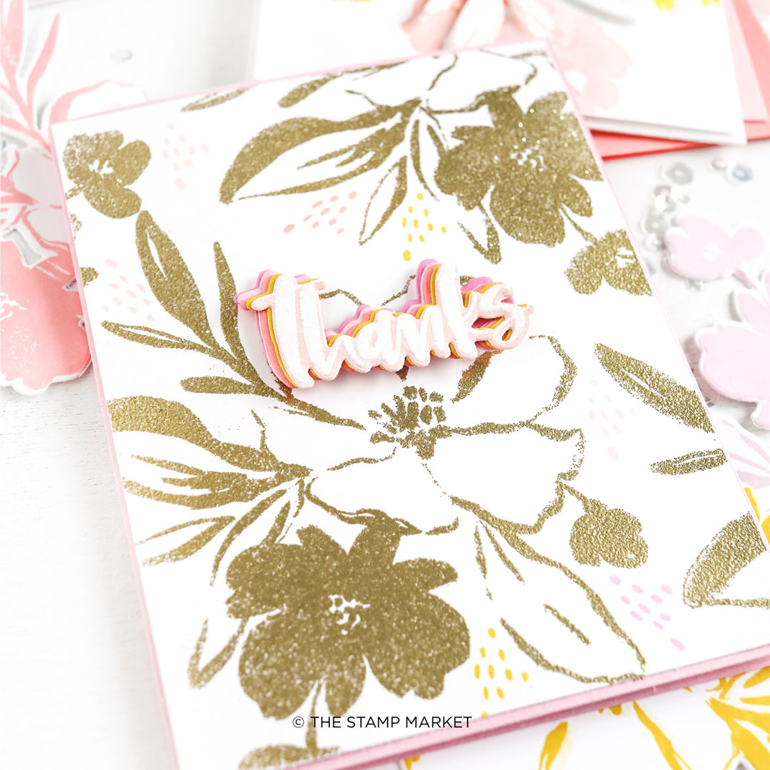 SIMPLY SKETCHED FLORAL STAMP