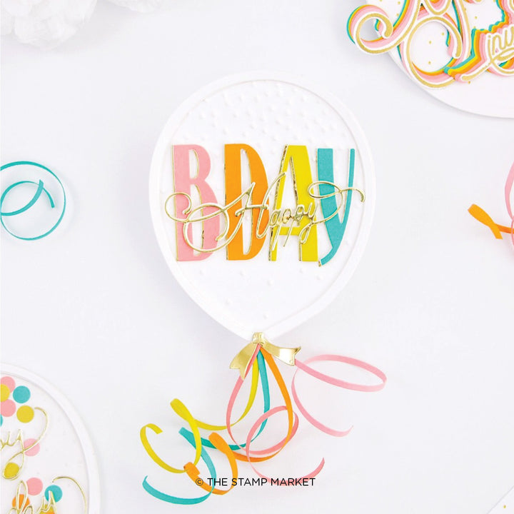 BALLOON BIRTHDAY DIE