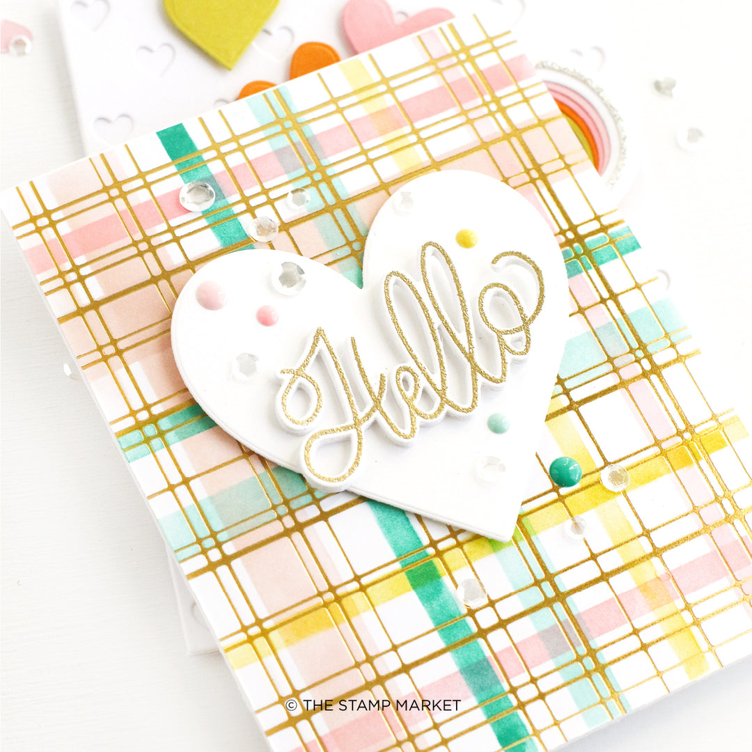 HEART N HUGS FOIL PLATE