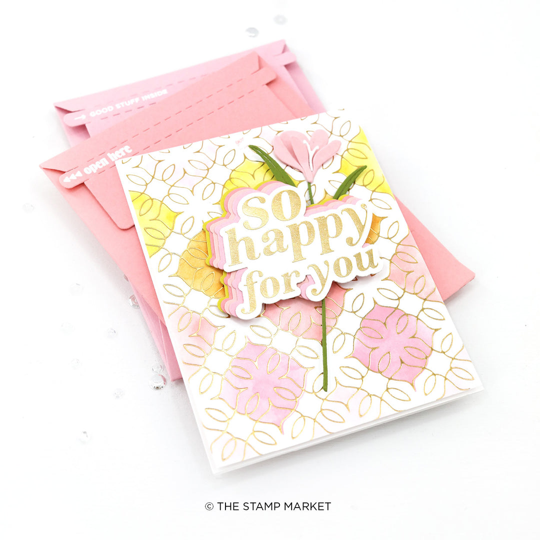 Ornate Floral Foil Plate