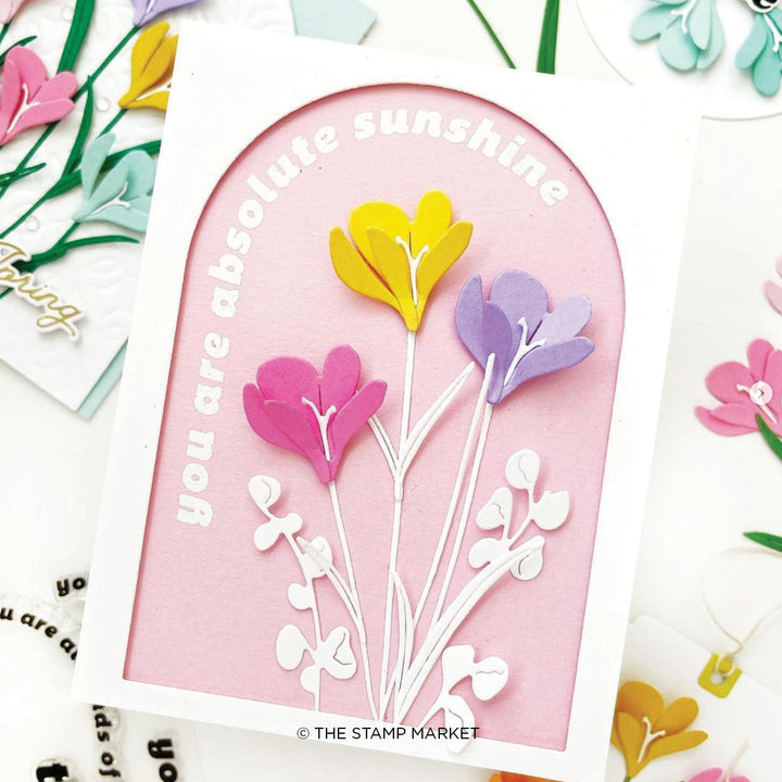 ARCHED GREETINGS 2 STAMP