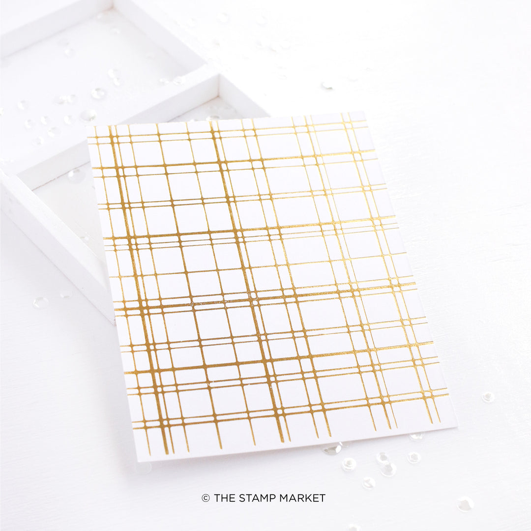 SIMPLY PLAID FOIL PLATE