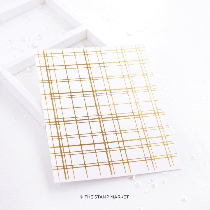 SIMPLY PLAID FOIL PLATE