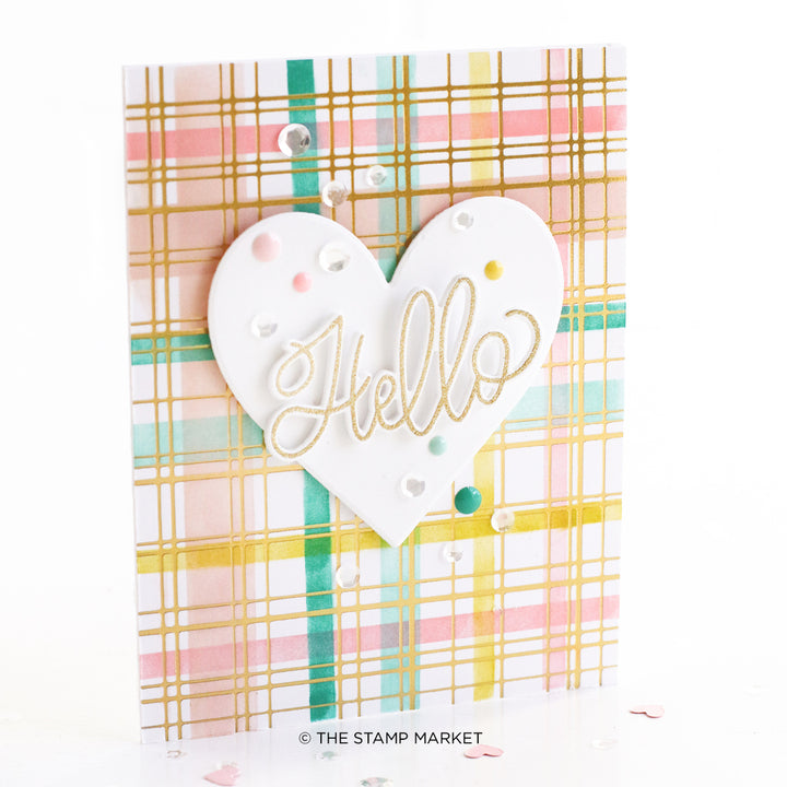 SIMPLY PLAID FOIL PLATE