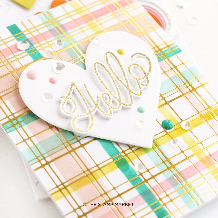 SIMPLY PLAID FOIL PLATE